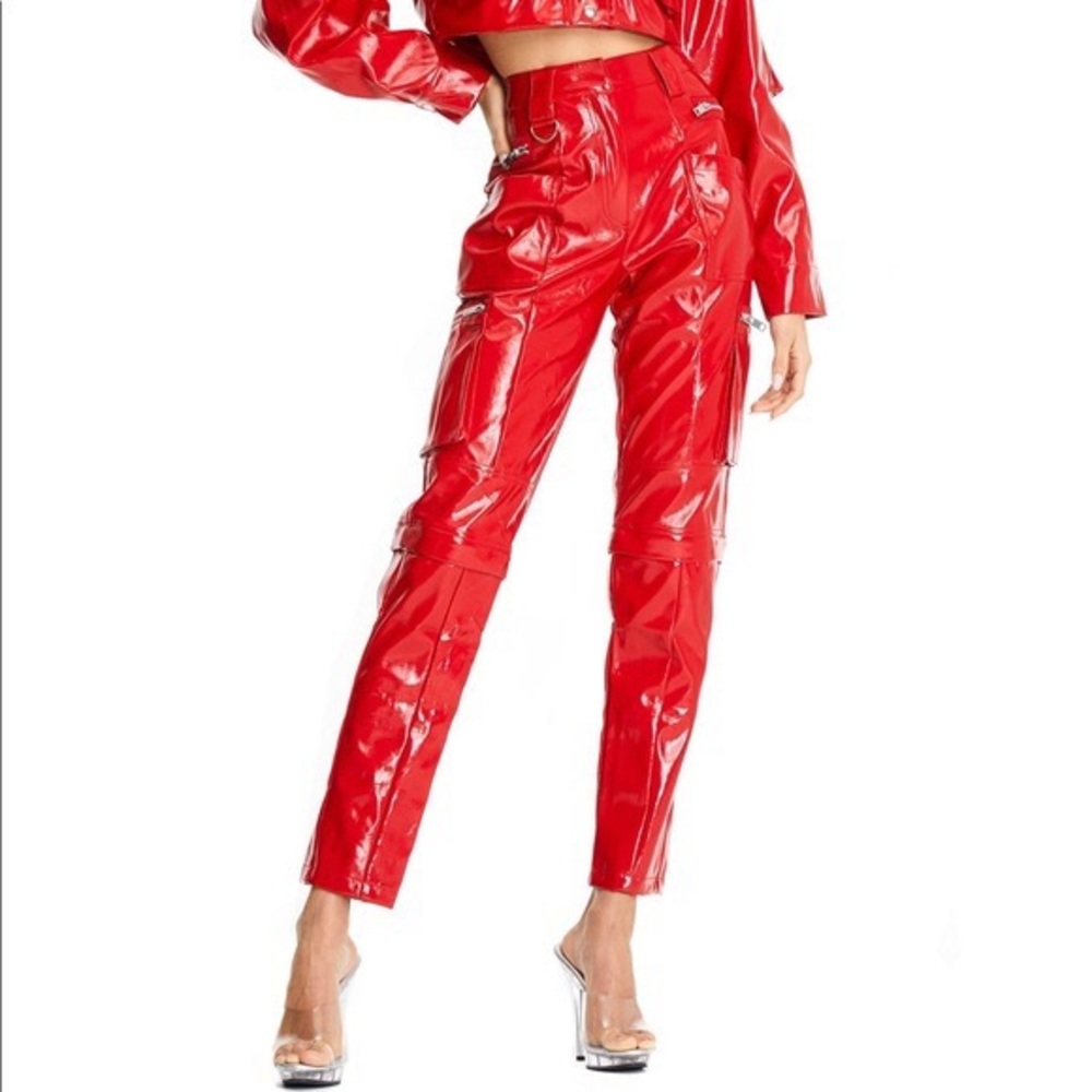 COPY - I AM GIA Ursa Red Leather Pants (Never Wor…